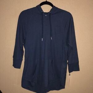 Calvin Klein Sporty Athletic Baddie Preppy Performance Dusty Blue Hoodie